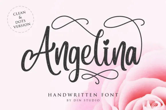 Angelina Font Angelina Font Poster 1