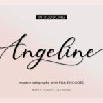 Angeline Font Poster 1