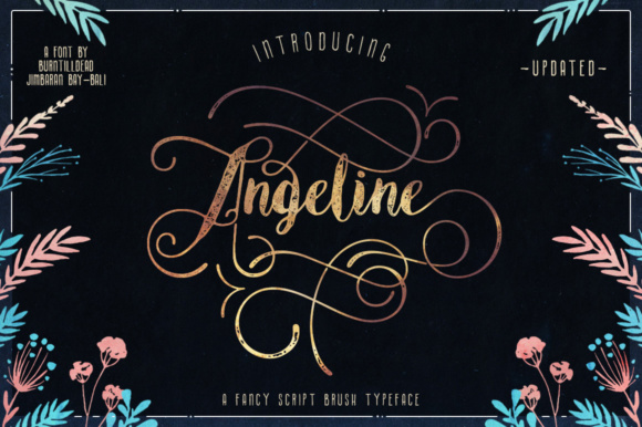 Angeline Font Poster 1