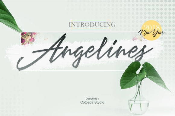 Angelines Script Font Poster 1