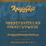 Anggada Font Poster 9