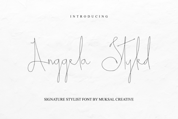 Anggela Styled Font