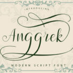 Anggrek Font Poster 1