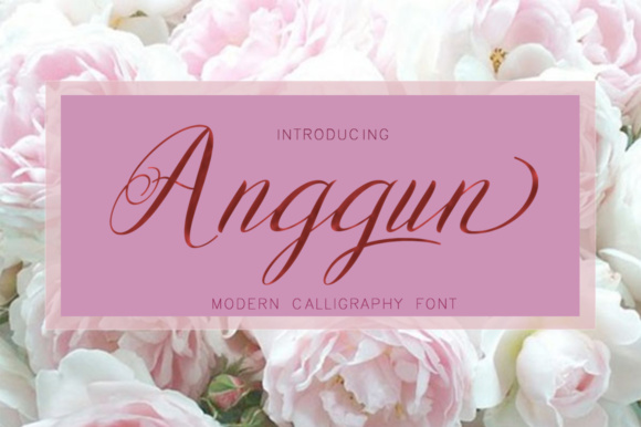 Anggun Script Font Poster 1