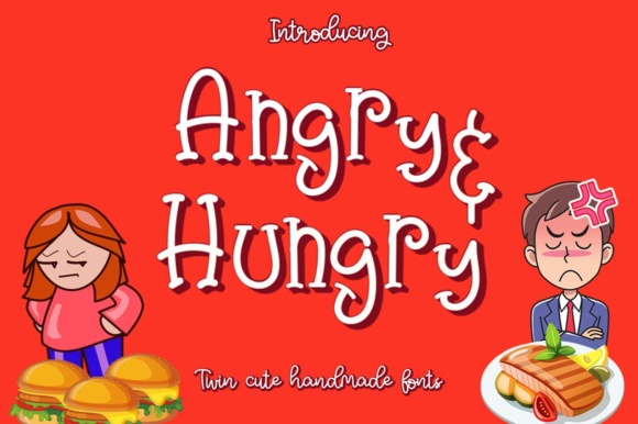 Angry & Hungry Font Poster 1