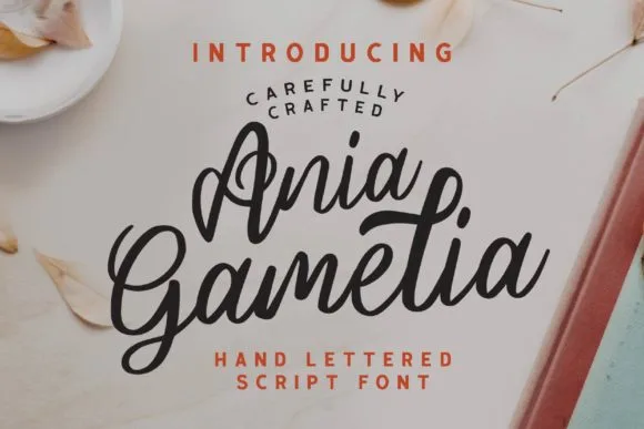 Ania Gamelia Font Ania Gamelia Font Poster 1