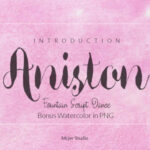 Aniston Font Poster 1