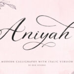 Aniyah Script Font Poster 1