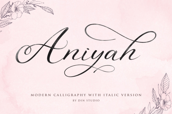 Aniyah Script Font Poster 1