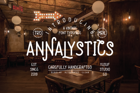 Annalystics Font Annalystics Font Poster 1