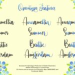 Annamellia Font Poster 8