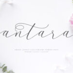 Antara Script Font Poster 1