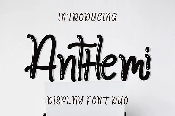 Anthemi Font Anthemi Font Poster 1