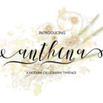 Anthena Script Font Poster 1