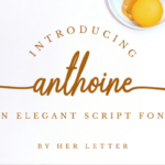 Anthoine Font Poster 1