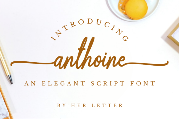 Anthoine Font Poster 1