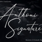 Anthoni Signature Font Poster 1