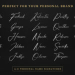 Anthoni Signature Font Poster 3