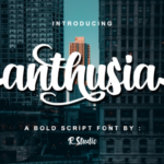 Anthusia Font Poster 1