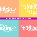 Anthusia Font Poster 5