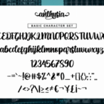 Anthusia Font Poster 6