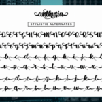 Anthusia Font Poster 7