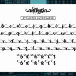 Anthusia Font Poster 8