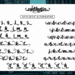 Anthusia Font Poster 9