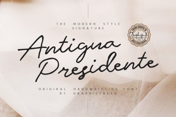 Antigua Presidente Font Poster 1