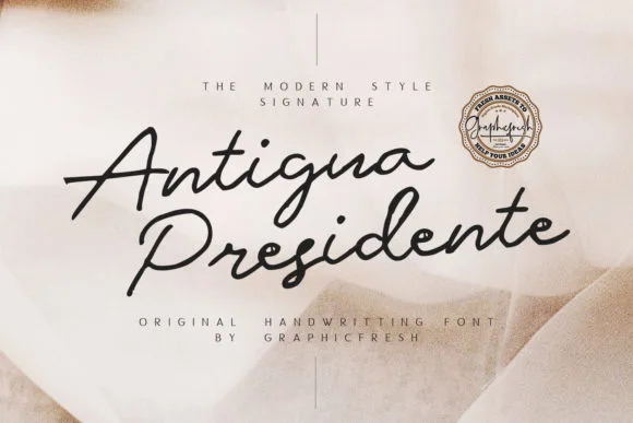Antigua Presidente Font Antigua Presidente Font Poster 1