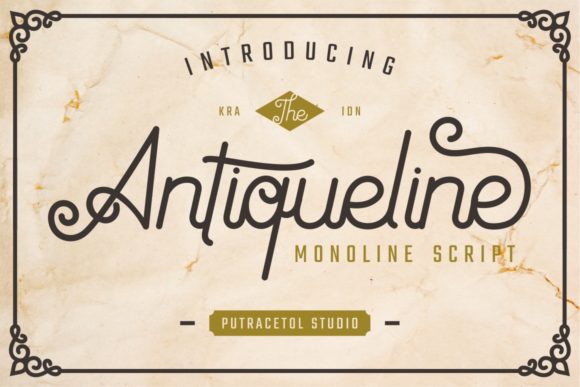 Antiqueline Font Poster 1