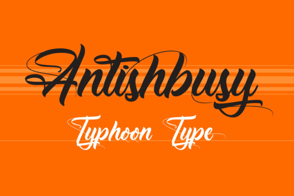 Antishbusy Font Poster 1