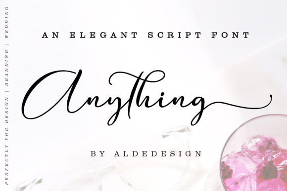 Anything Script Font Poster 1