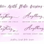 Anything Script Font Poster 10