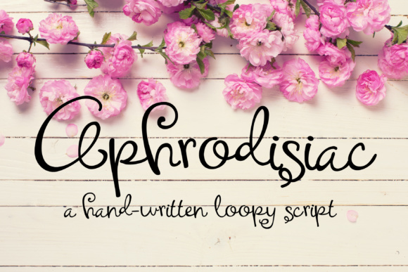 Aphrodisiac Font Poster 1