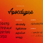 Apocalypse Font Poster 3