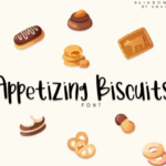 Appetizing Biscuits Font Poster 1