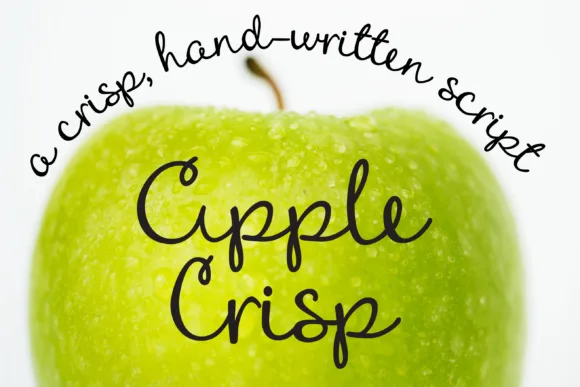 Apple Crisp Font Apple Crisp Font Poster 1