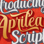 Aprilea Script Font Poster 1