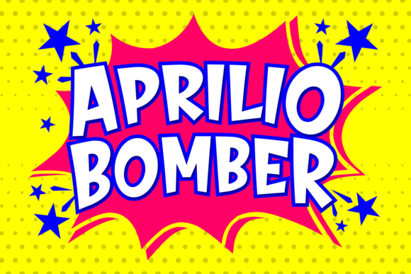Aprilio Bomber Font Poster 1