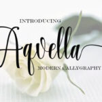 Aqvella Font Poster 1