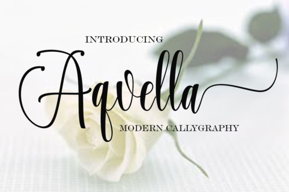 Aqvella Font Poster 1