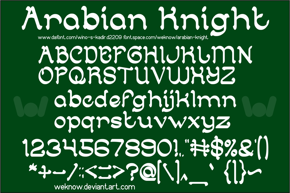 Arabian Knight Font Poster 1