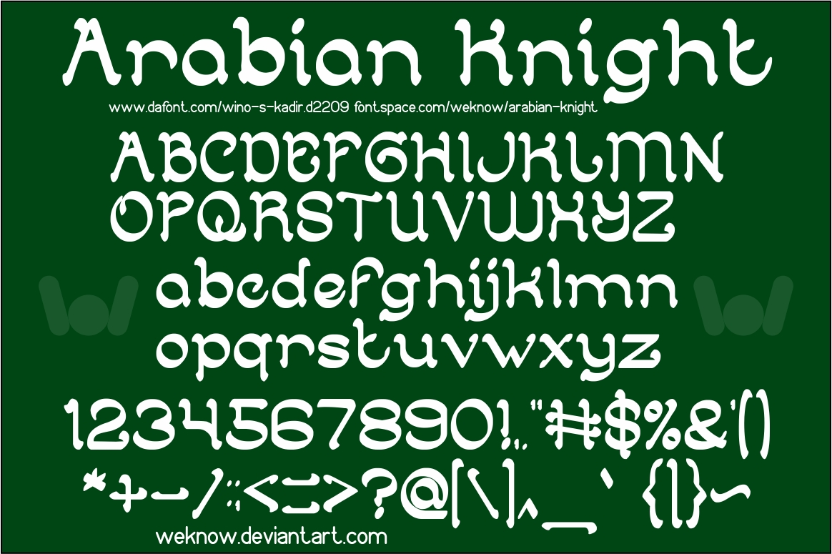 Arabian Knight Font