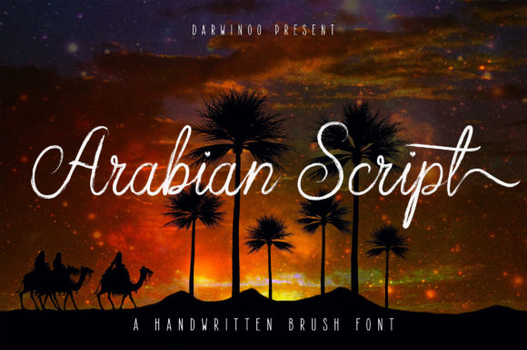 Arabian Script Font Poster 1