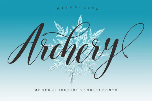 Archery Script Font Archery Script Font Poster 1