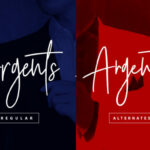 Argents Font Poster 2