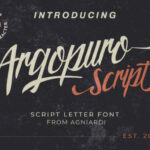 Argopuro Script Font Poster 1