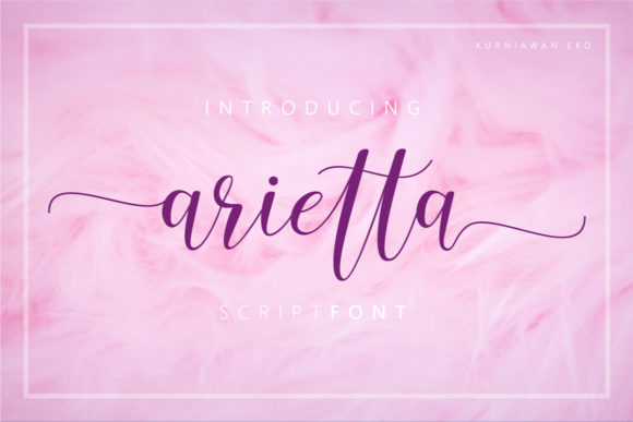 Arietta Font Poster 1