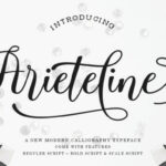 Ariteline Script Font Poster 1